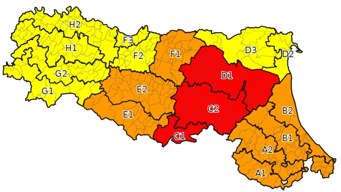 Allerta meteo rossa per 14 marzo 2025